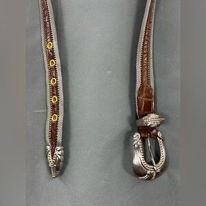 Leather Meatal Belt